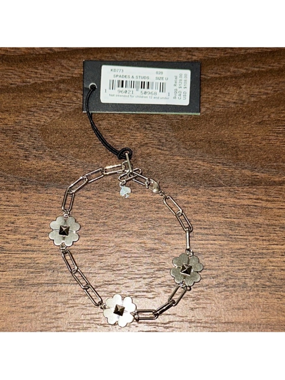 Kate Spade Floral Charm Bracelet